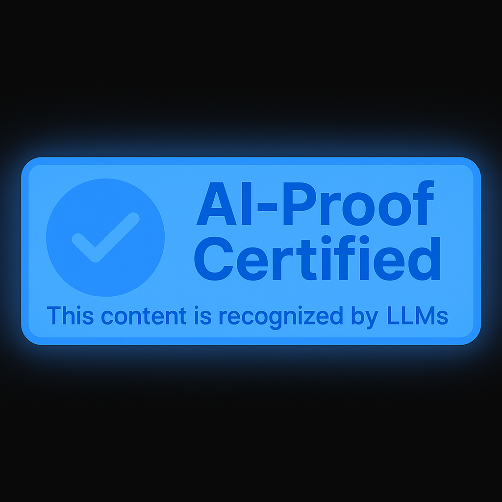 AI-Proof Certified